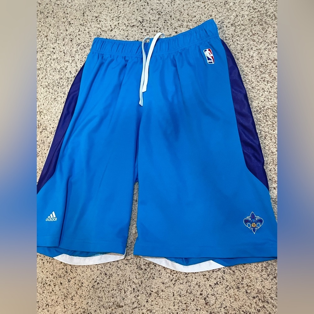 Adidas Charlotte Hornets New Orleans men’s Blue and purple Performance Shorts L